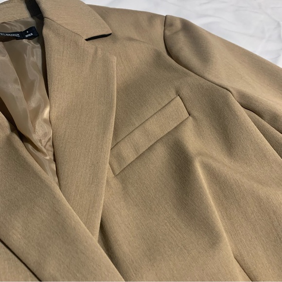 New York & Company 7th Avenue Design Studio Tan/Brown Blazer/Jacket. Size 8. - Picture 11 of 16